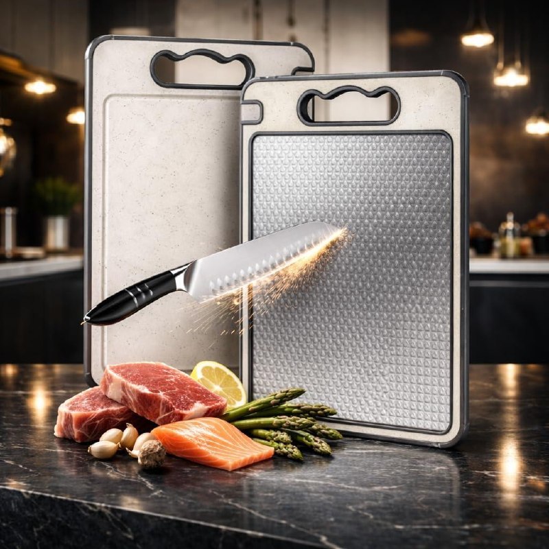 Tábua de Corte Inox PP Rhead Premium com Afiador Integrado