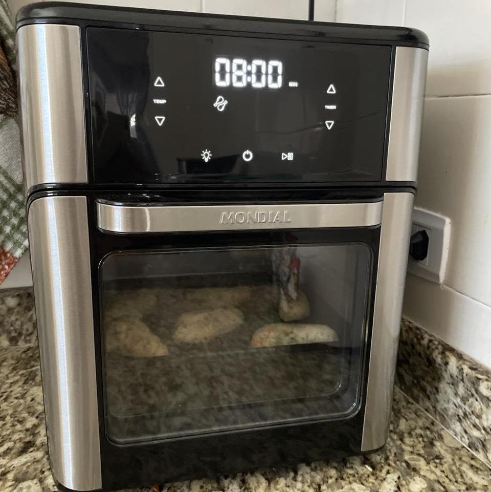Fritadeira Air Fryer Mondial 12L Forno 2000W 110V Preto/Inox