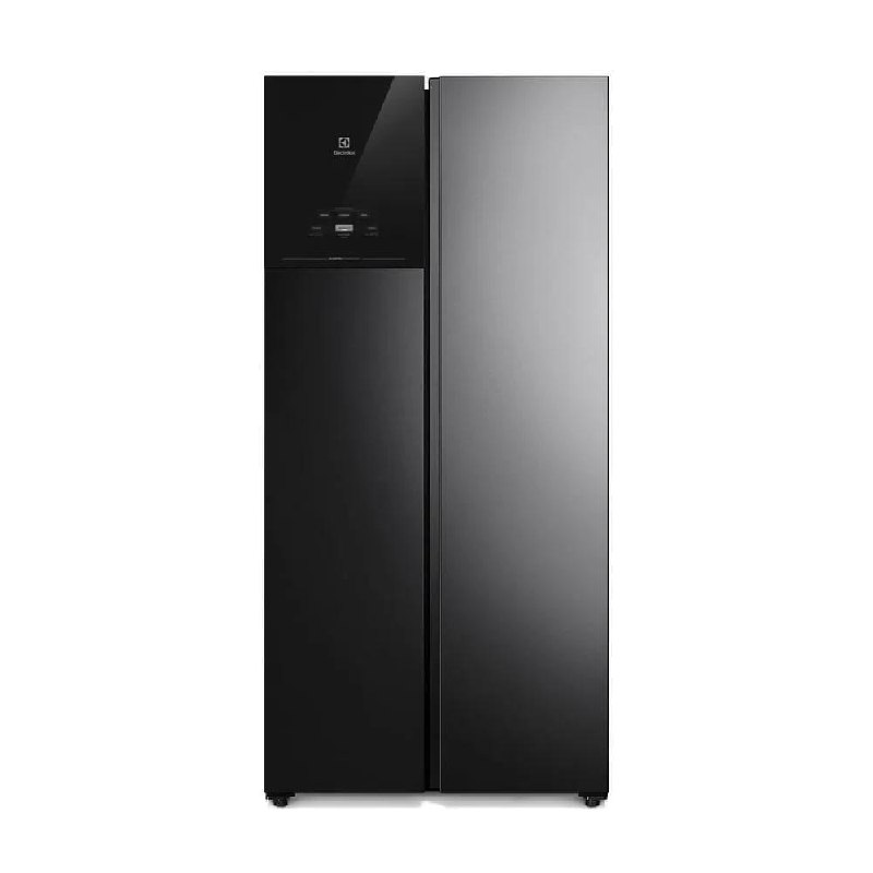 Geladeira Electrolux Frost Free 431L Side by Side Black Inox ES40B