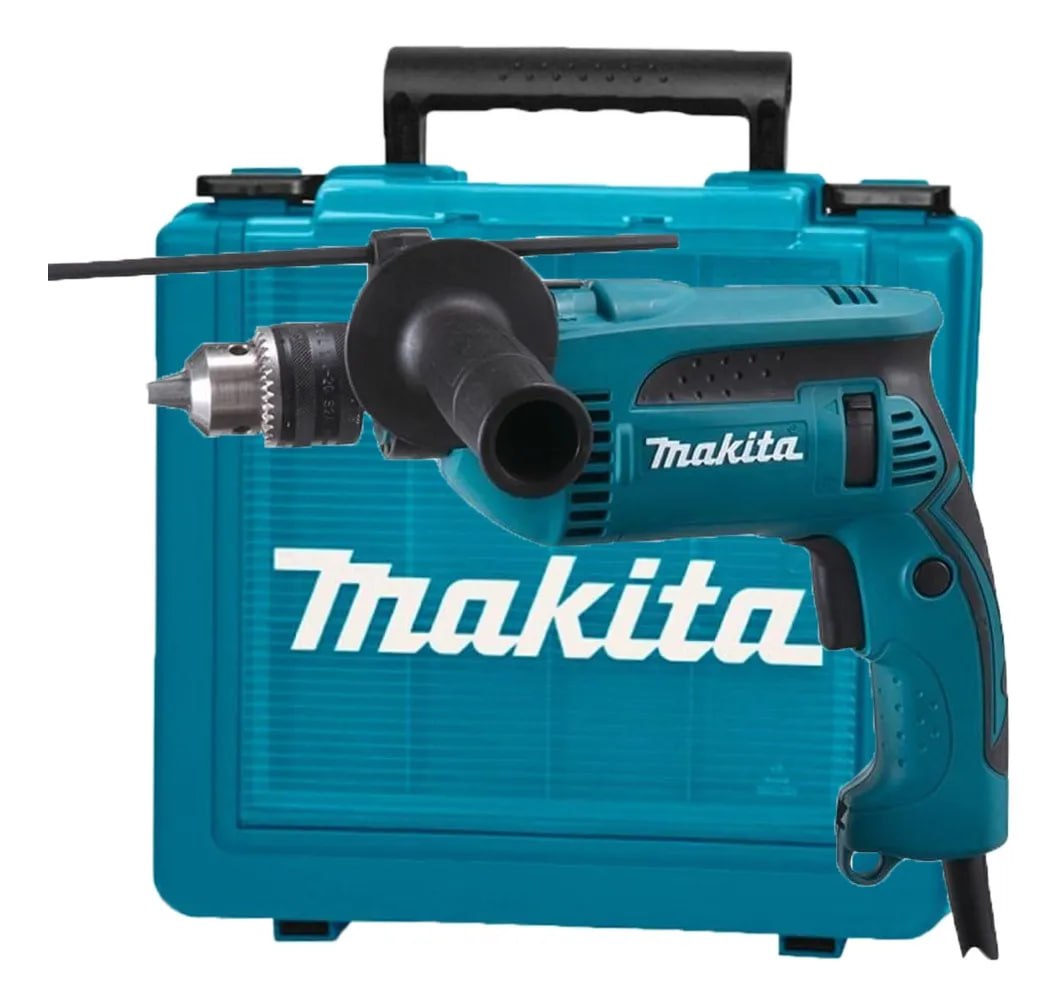 Furadeira de Impacto Makita HP1640K 1/2 760W com Maleta