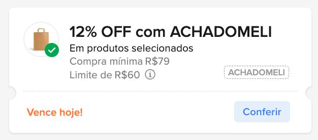 Cupom Mercado Livre 12% OFF até R$ 60