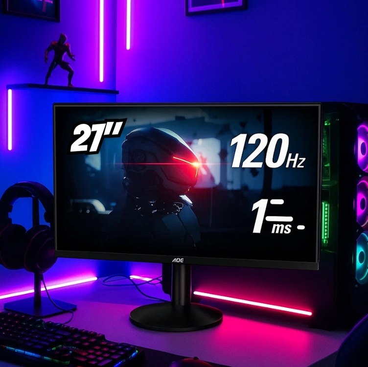 Monitor AOC 27" 120Hz 1ms Gaming IPS