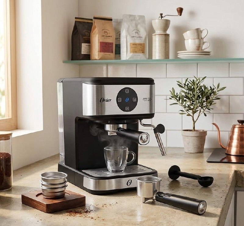 Oster Cafeteira Espresso Digital - Pó e Cápsulas 110V