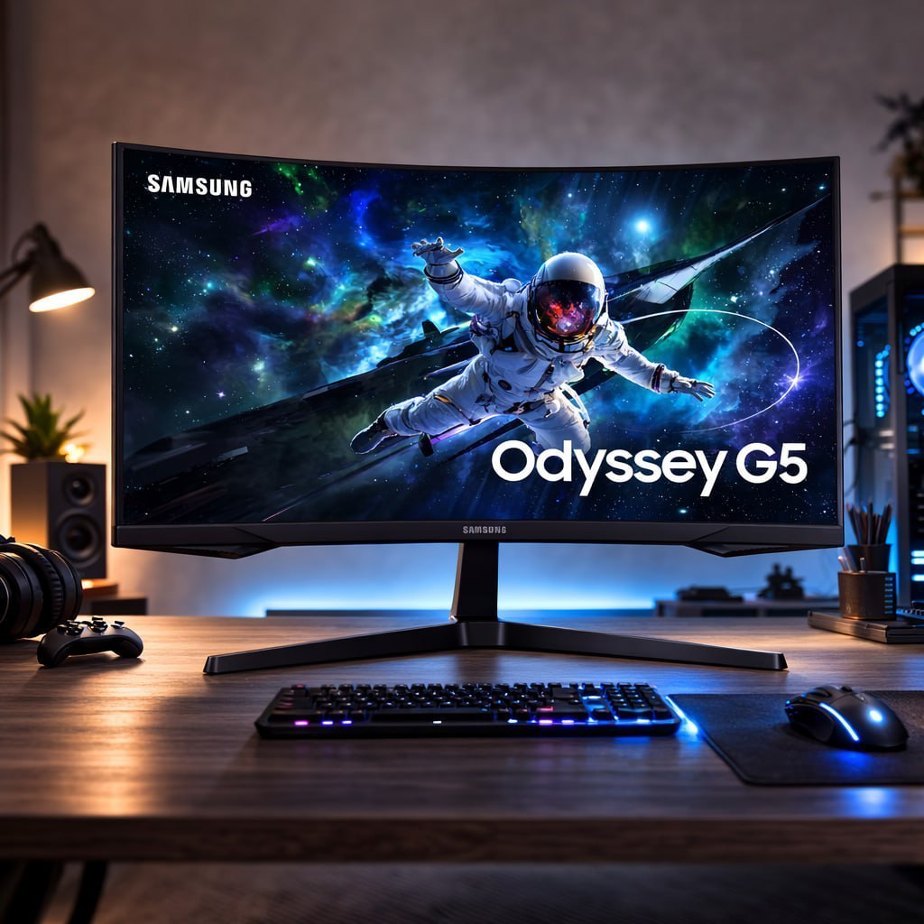 Monitor Gamer Samsung Odyssey G5 32 QHD 165Hz 1ms