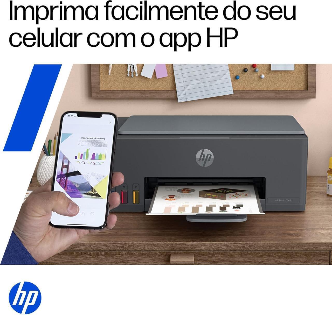 Impressora Multifuncional HP Smart Tank 589 Wi-Fi Tanque de Tinta