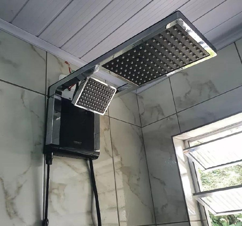 Chuveiro Elétrico Lorenzetti Acqua Ultra Duo 7800W 220V Preto-Cromado