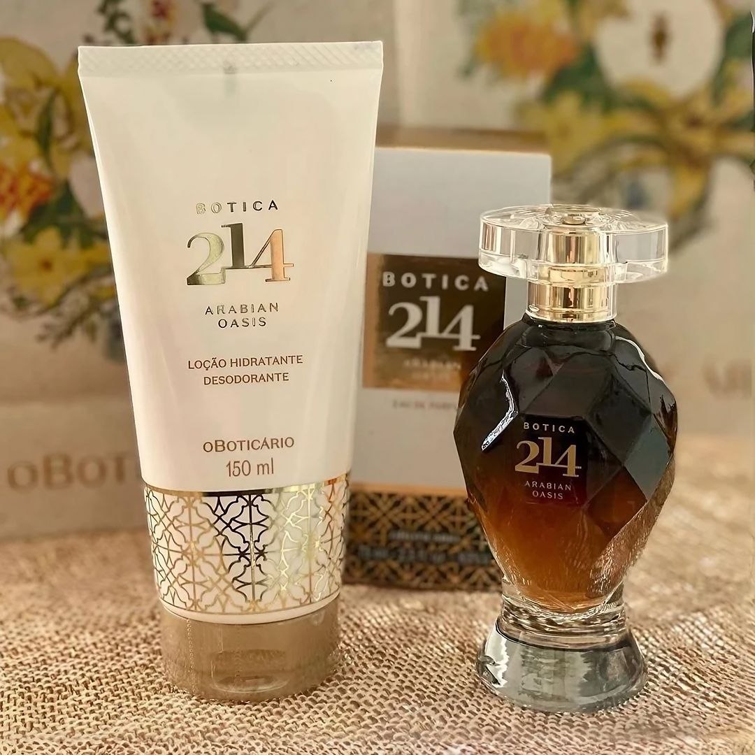 Combo Botica 214 Arabian Oasis Feminino - Eau de Parfum 75ml + Loção 150ml