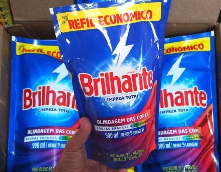 Sabão Líquido Brilhante Limpeza Total 900ml