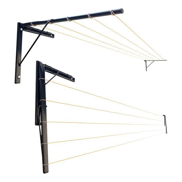 Varal de Parede/Muro Reforçado Suporta Até 90kg