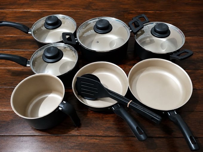 Conjunto Panelas Antiaderente 10 Peças Teflon