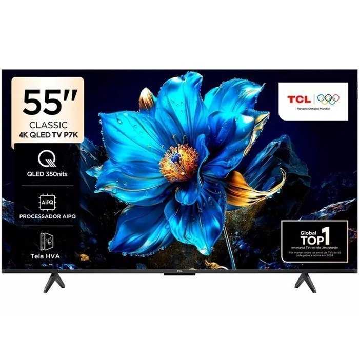 Smart TV 55" TCL QLED P7K 4K 120Hz