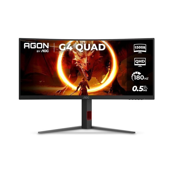 Monitor Gamer Curvo AOC Agon 34" Ultrawide WQHD 180Hz