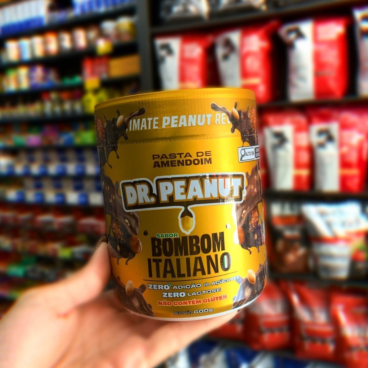 Pasta de Amendoim Dr. Peanut Bombom Italiano 600g