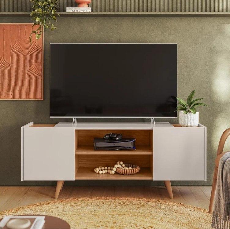 Rack Sala Estante TV 55" Home Bancada Colibri
