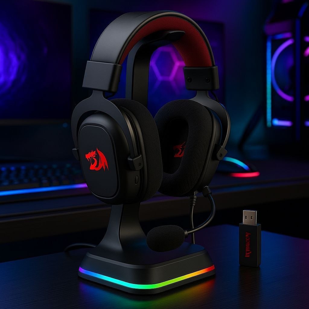 Headset Redragon Zeus Pro 7.1 Sem Fio H510-PRO