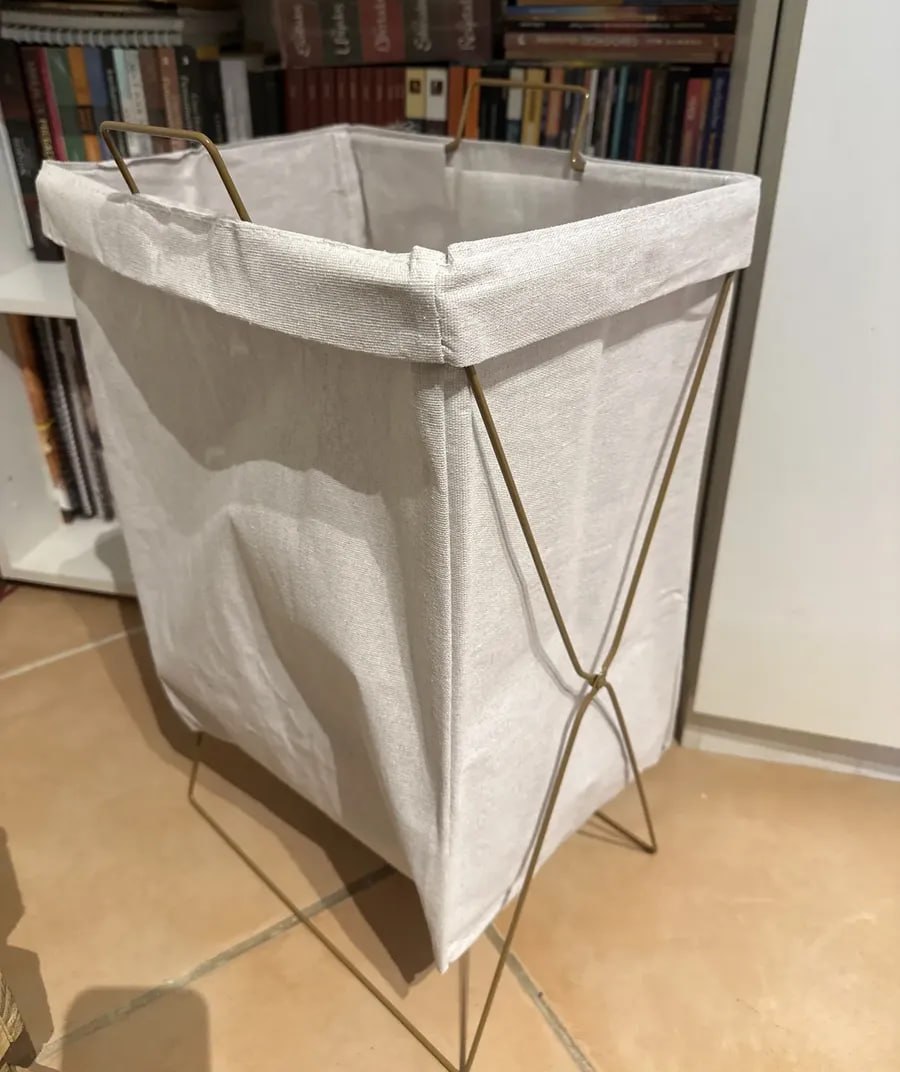 Cesto de Roupa Suja Dobrável 52L