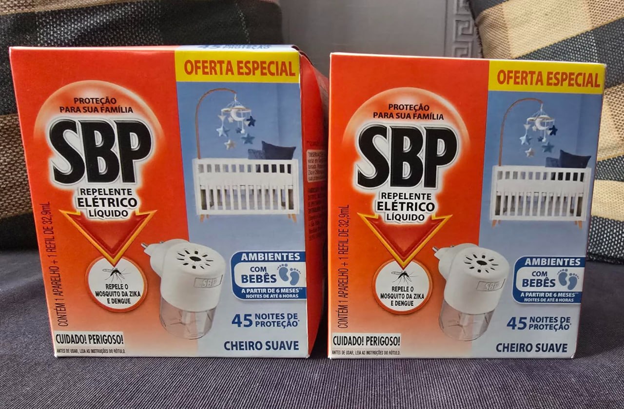 Repelente Elétrico SBP 45 Noites Aparelho + Refil 35ml