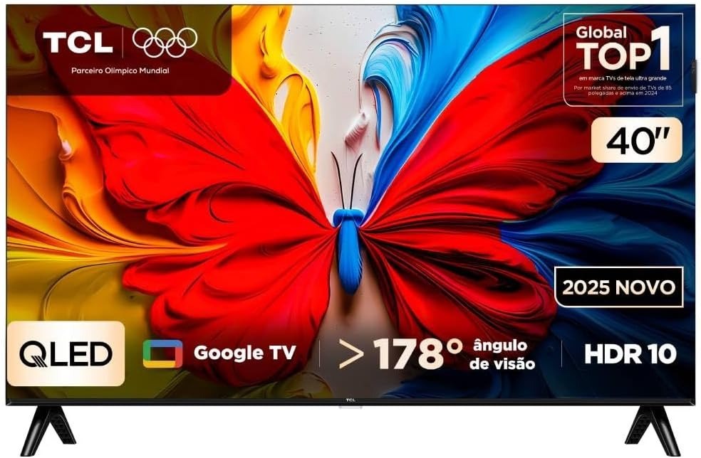 Smart TV TCL 40 Polegadas HD QLED WiFi Bluetooth