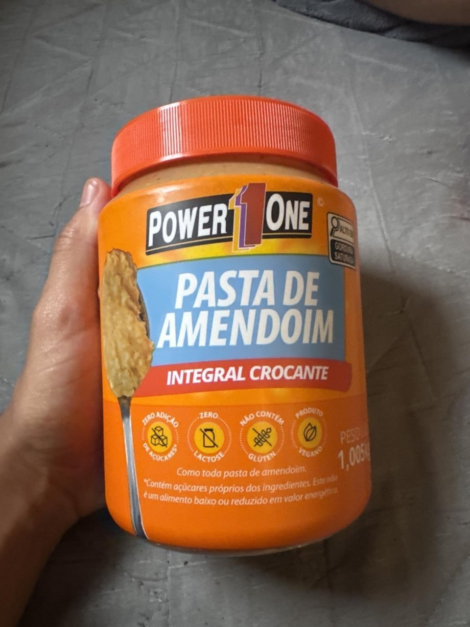 Pasta de Amendoim Power One 1kg Crocante