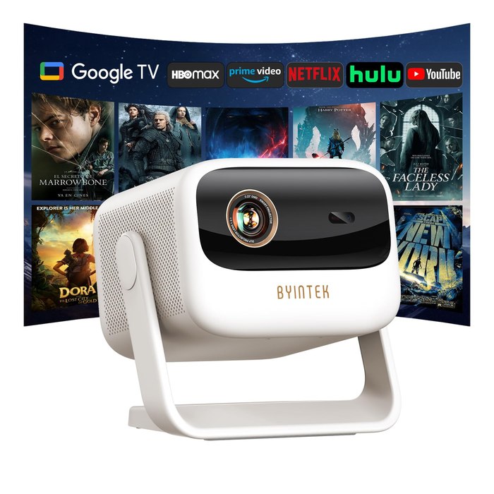 Projetor Portátil Byintek U90 Max DLP Full HD 1080P 700 ANSI Lumens
