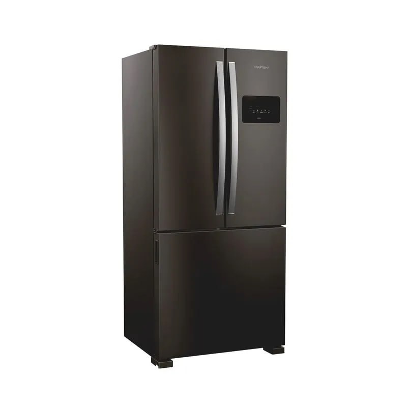 Geladeira Brastemp French Door 3 Portas Inverter 559L Black Inox 220V