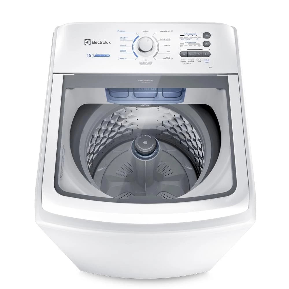 Máquina de Lavar Electrolux 15kg Branca Essential Care LED15