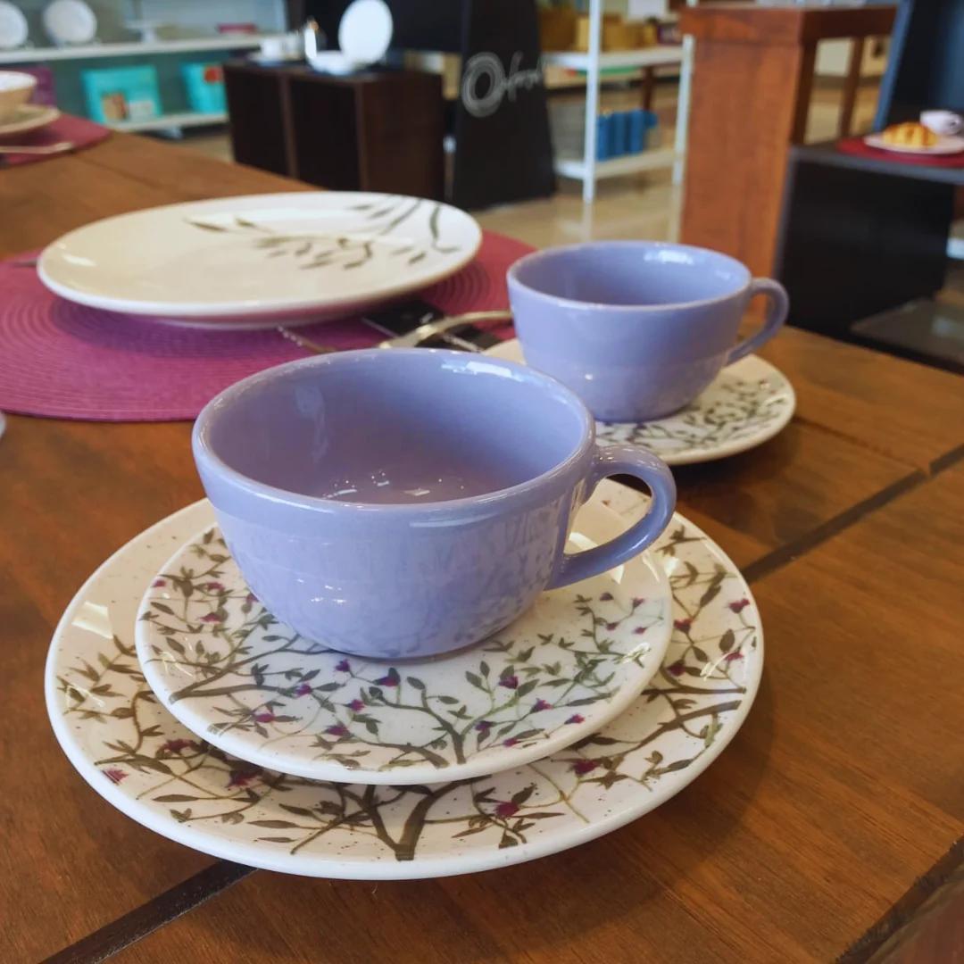 Aparelho de Jantar e Chá 20 Peças Oxford Unni Lilac