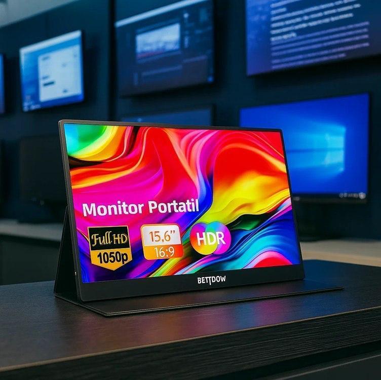 Monitor Portátil 15,6" FHD 1080P Bettdow