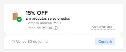 Cupom Mercado Livre 15% OFF - Selecionados