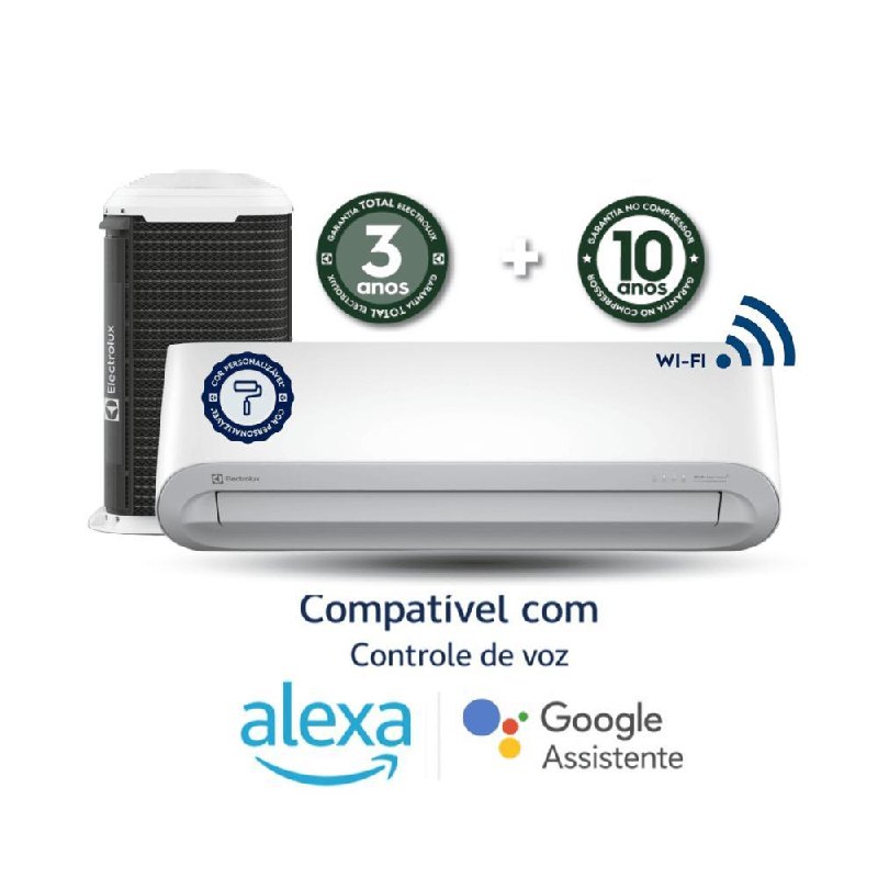 Ar Condicionado Split Electrolux Color Adapt Inverter 9.000 BTUs Só Frio