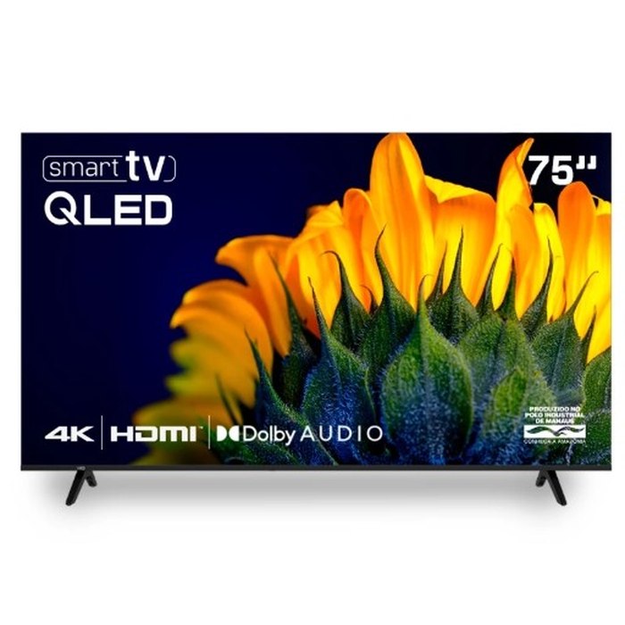 Smart TV HQ QLED 4K - 50", 55", 65" ou 75"