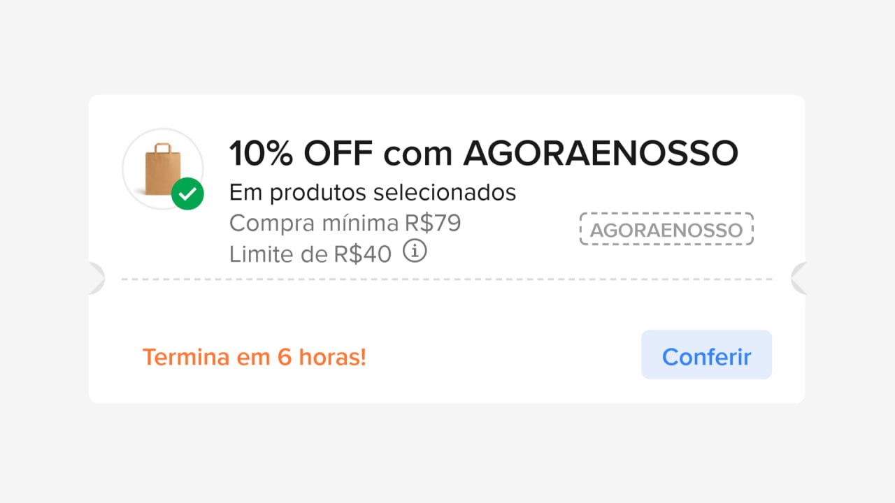 10% OFF Mercado Livre - Acima de R$ 79