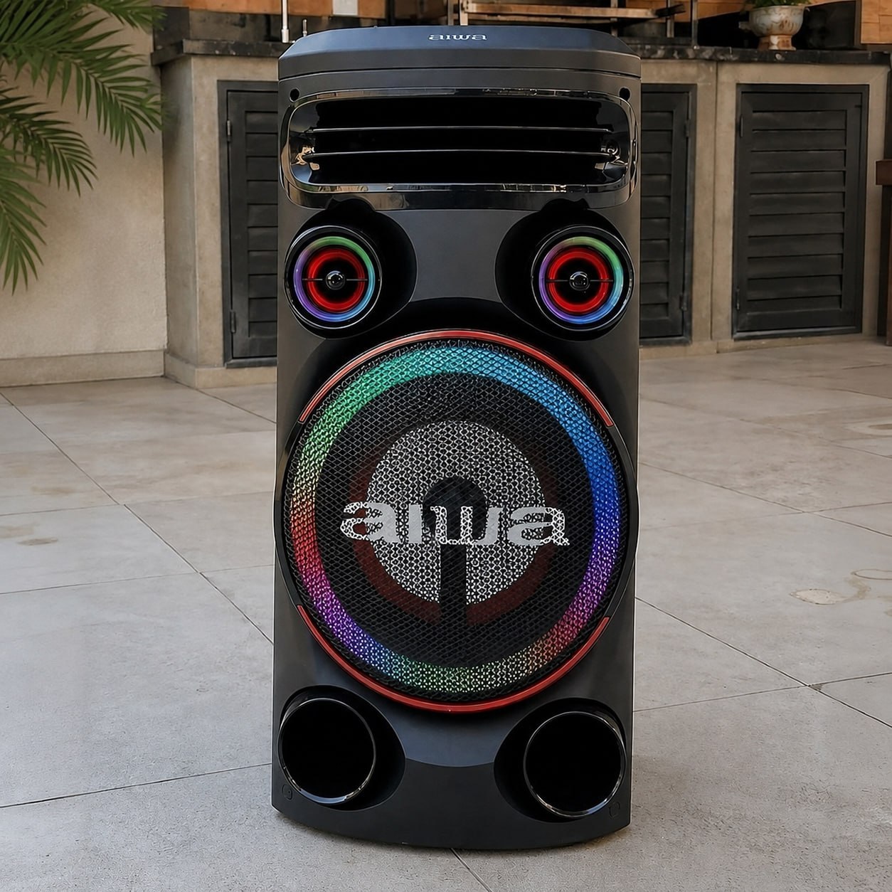 Torre de Som AIWA T1W-02 1600W Bluetooth DJ 127/220V