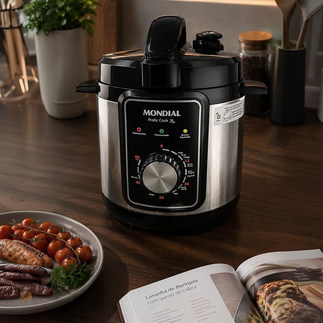 Panela de Pressão Elétrica Mondial 3L 700W 127V