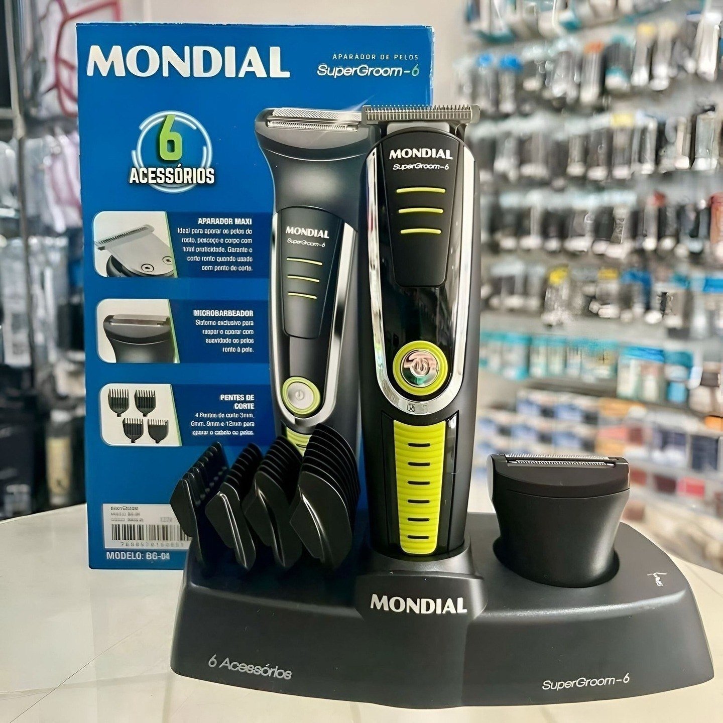 Aparador de Pelos Super Groom 06 Mondial 6W BG-04