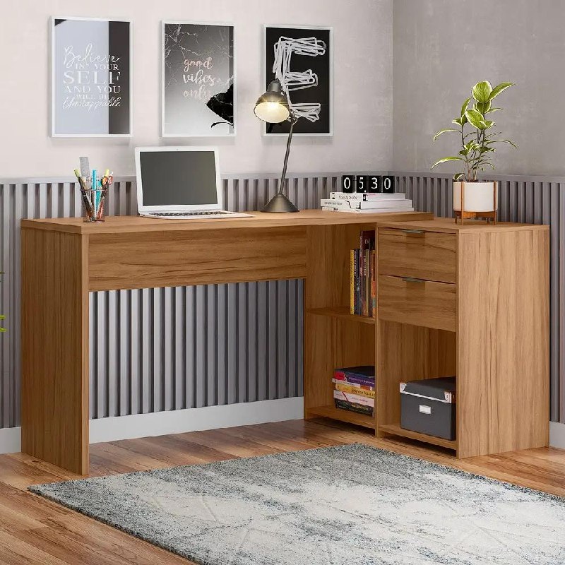 Mesa para Notebook L Notável Móveis Freijó