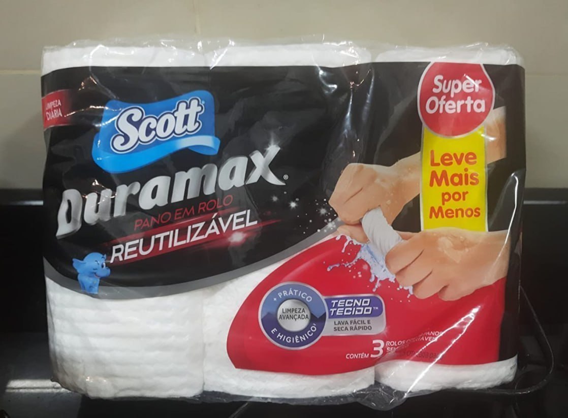 Scott Pano Duramax Rolo Multiuso 58 Folhas - 3 Unidades