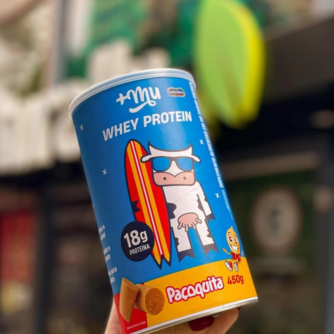 Whey Concentrado Pó da Vaquinha Sabor Paçoquita 450g