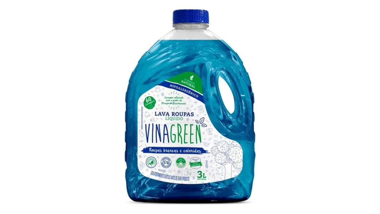 Vinagreen Lava Roupas Líquido Tradicional 3L