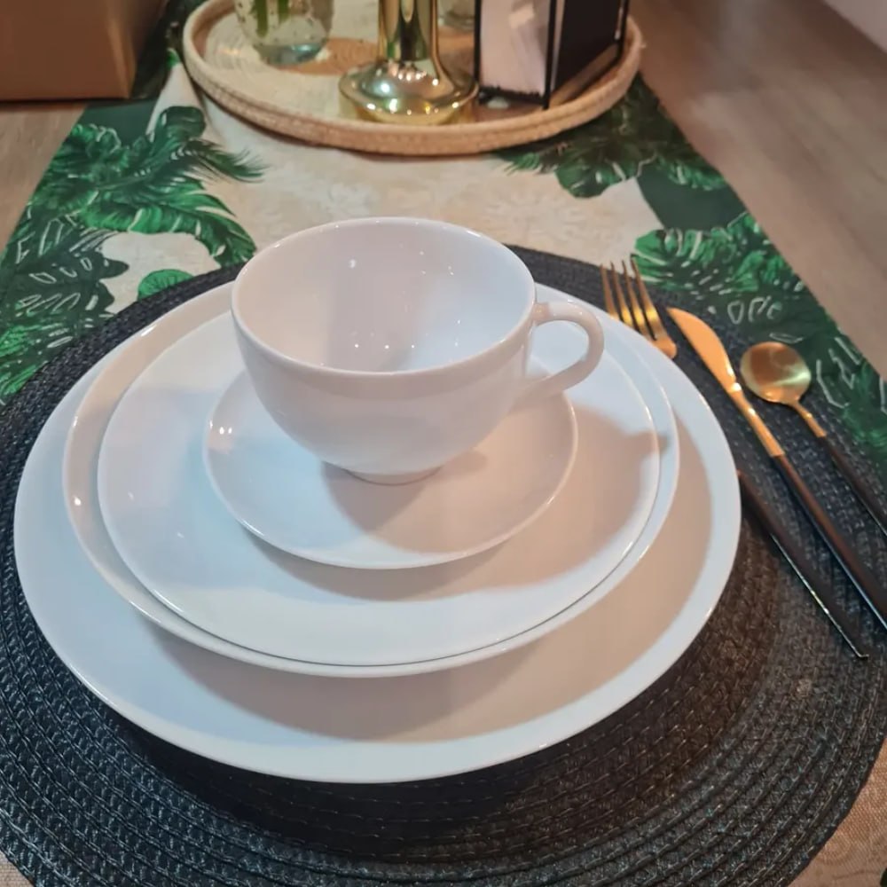 Aparelho de Jantar 20 Peças Tramontina Flávia Porcelana