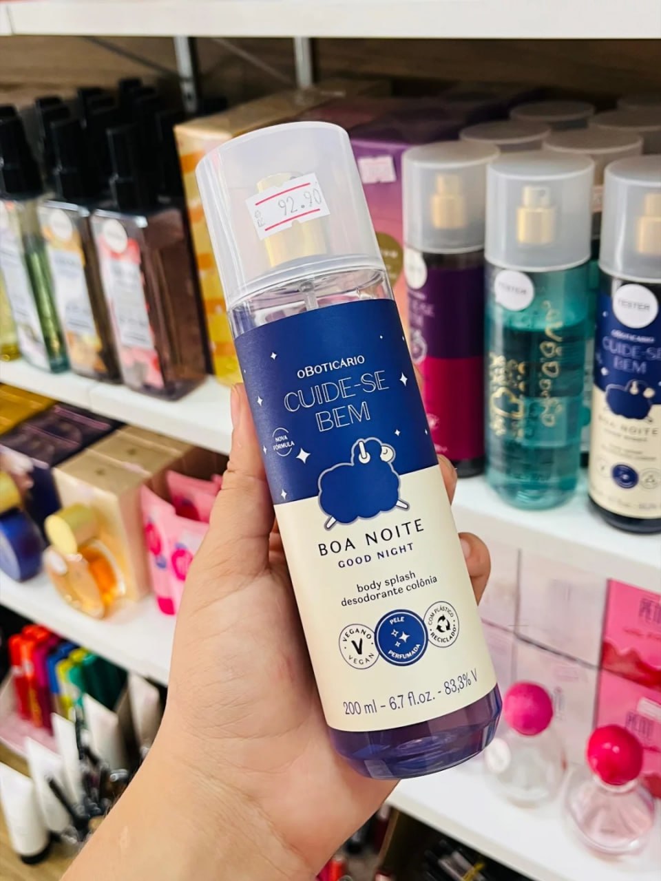 Body Splash Cuide-se Bem Boa Noite Floral Vegano 200ml
