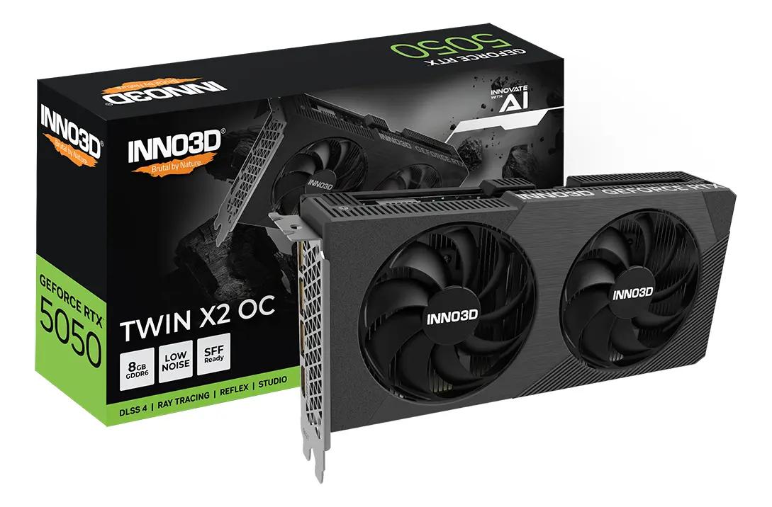 Placa de Vídeo INNO3D RTX 5050 TWIN X2 8GB GDDR6