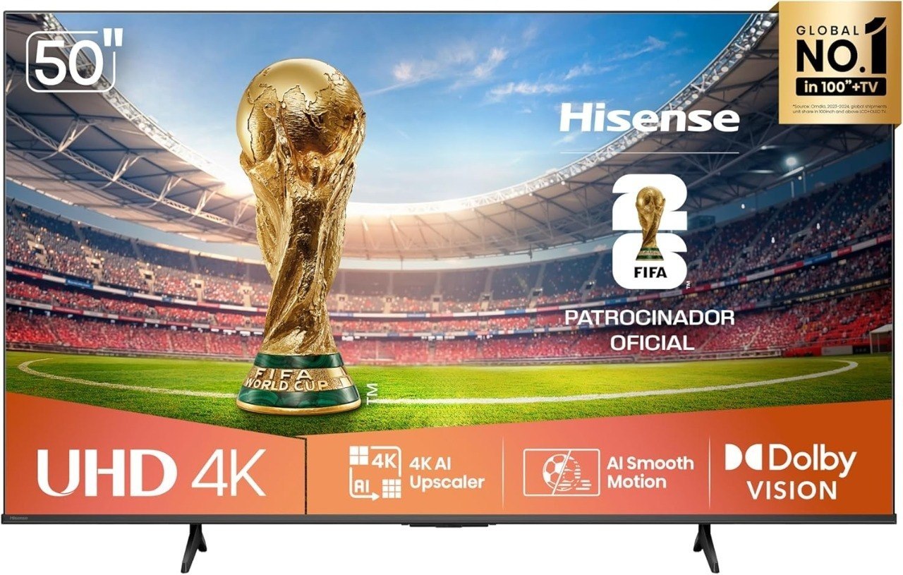 Hisense Smart TV 4K 50" 50A6NV Dolby Vision HDR10