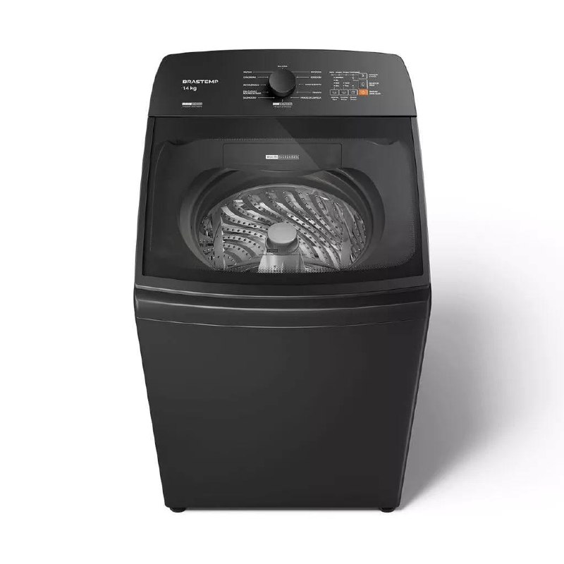 Máquina de Lavar Cinza Platinum Brastemp 14kg Smart Sensor
