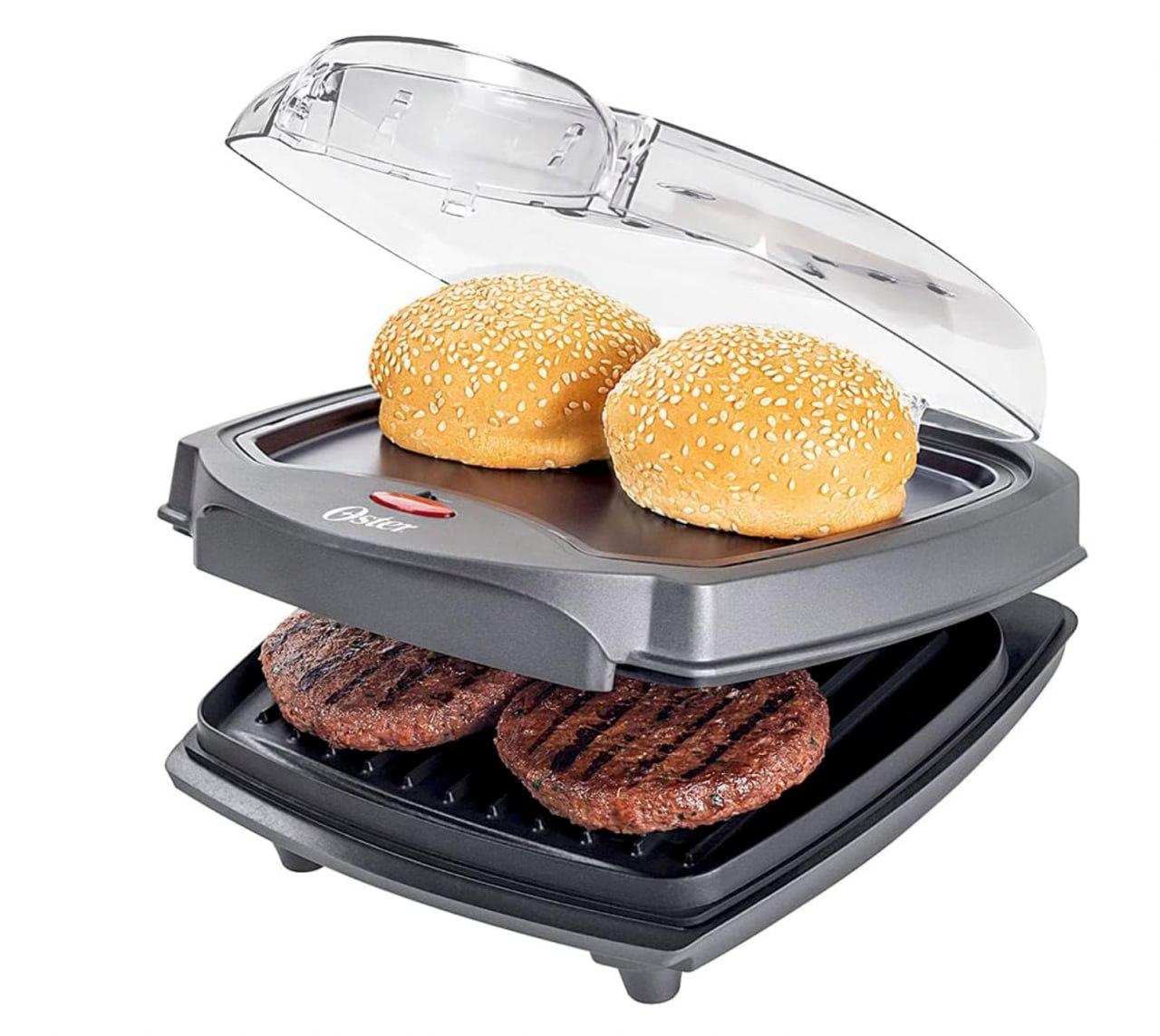 Grill Elétrico Oster Burguer 2 em 1 com Estufa 1000W (OGRL500)