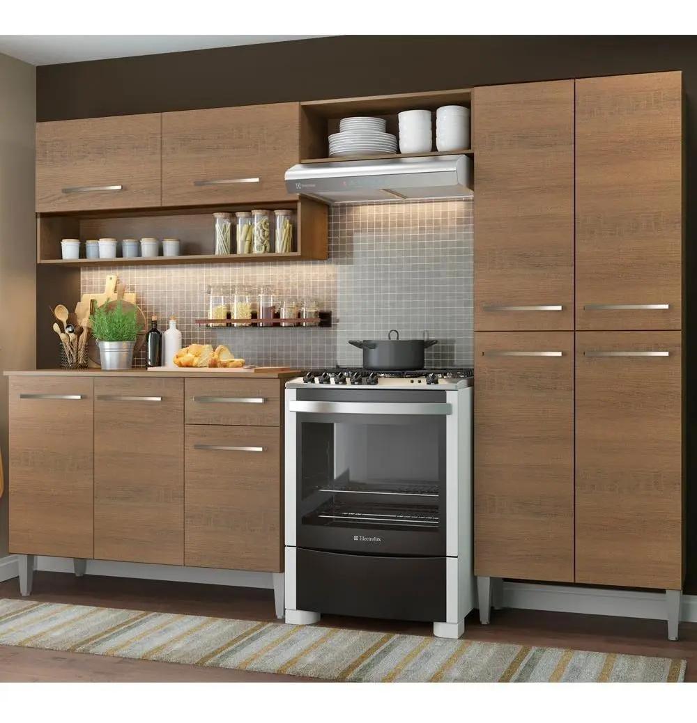 Armário Cozinha Modulada Completa Emilly Pop com Balcão