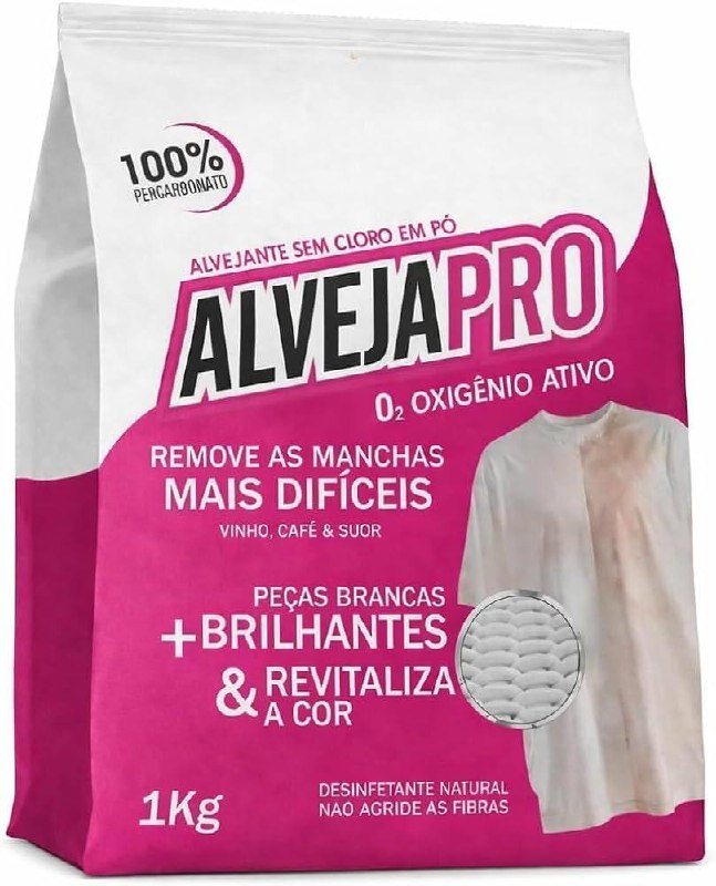Percarbonato de Sódio 100% Puro 1KG - Removedor de Manchas