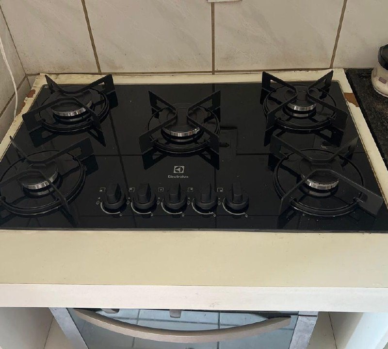 Cooktop 5 Bocas a Gás Electrolux Mesa de Vidro KE5GR Bivolt