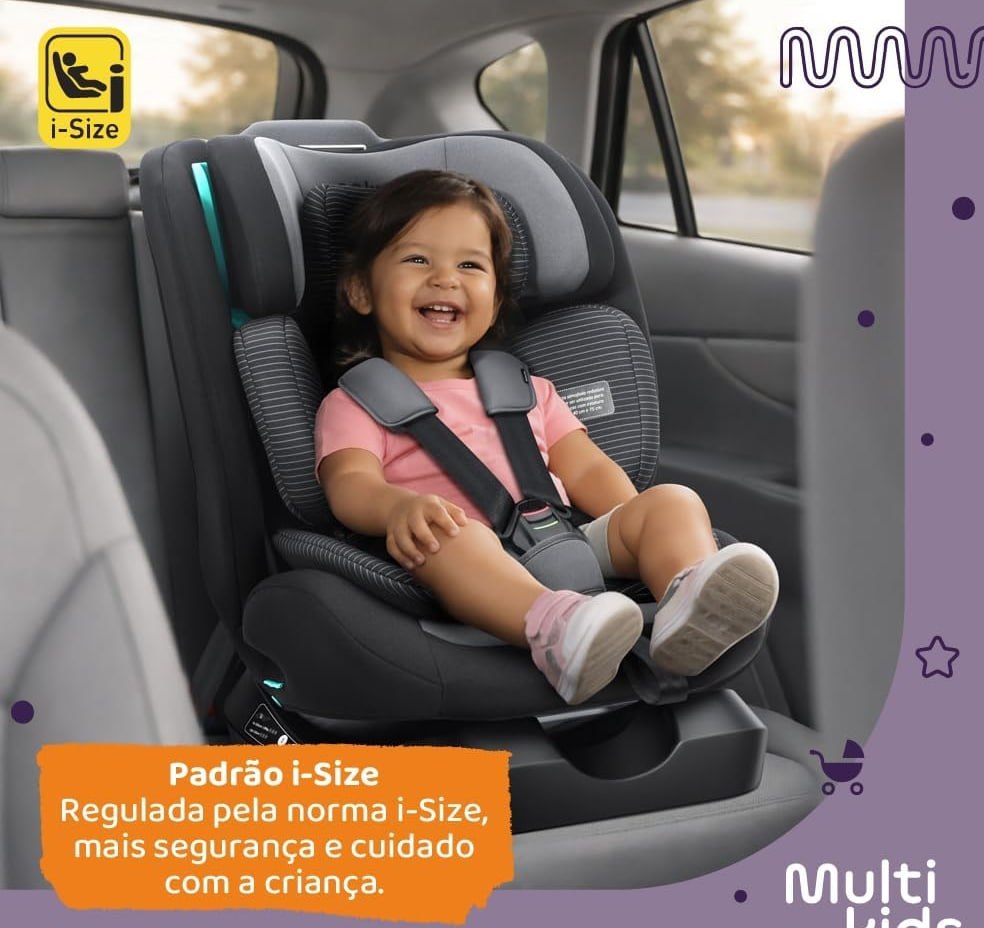 Cadeirinha Infantil Omni 0-36kg (40-150cm) Multikids