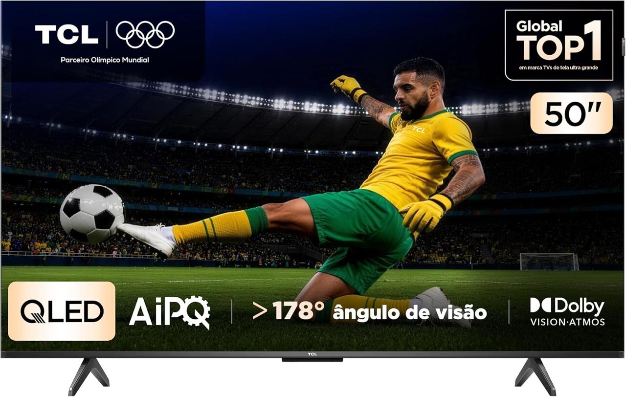 Smart TV TCL QLED 50" 4K Google TV (50P7K)